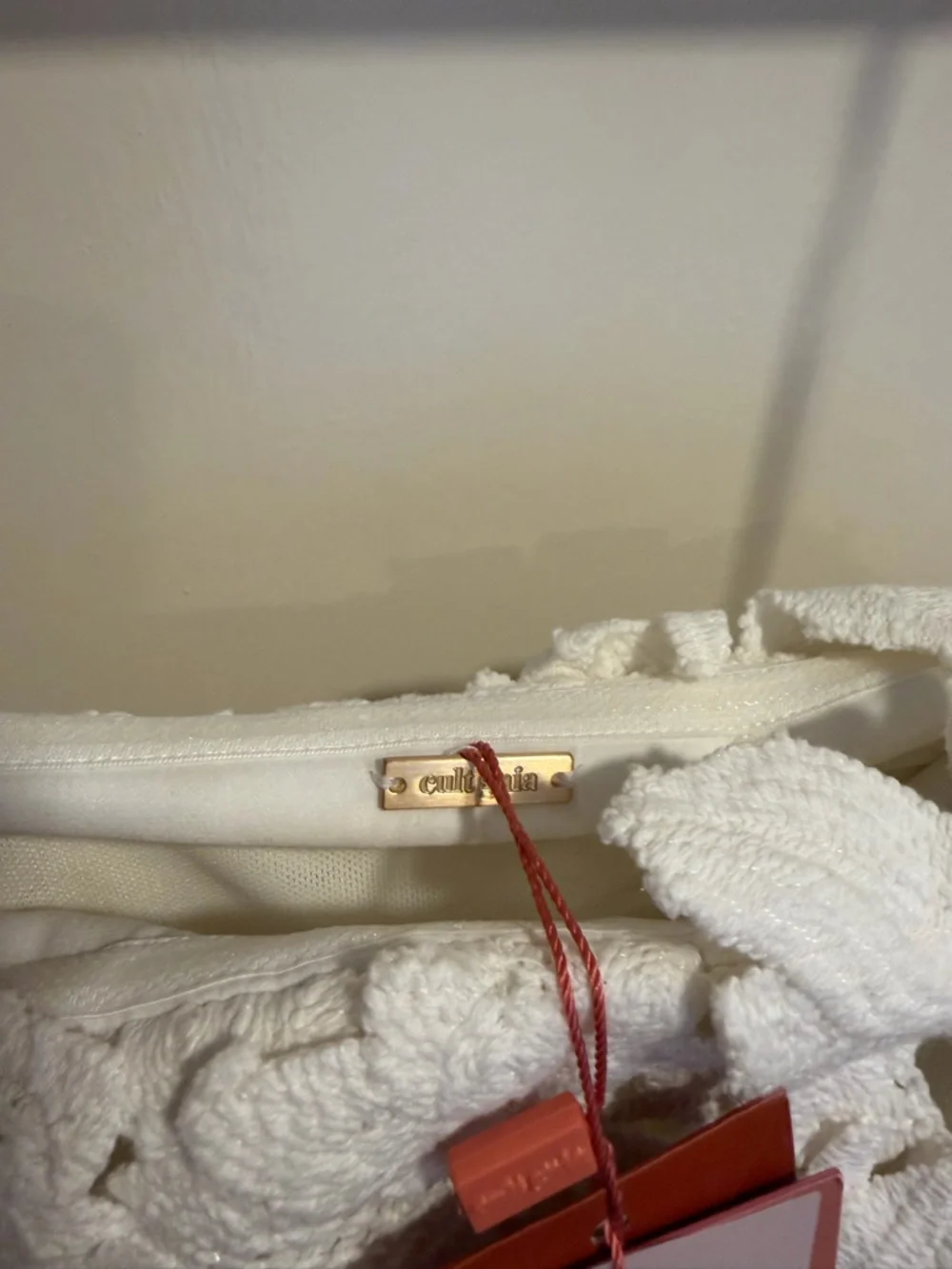 Cult Gaia Kaylina White Strapless Crochet Lace Maxi Dress Size 12 NEW! With tags - Picture 11 of 16